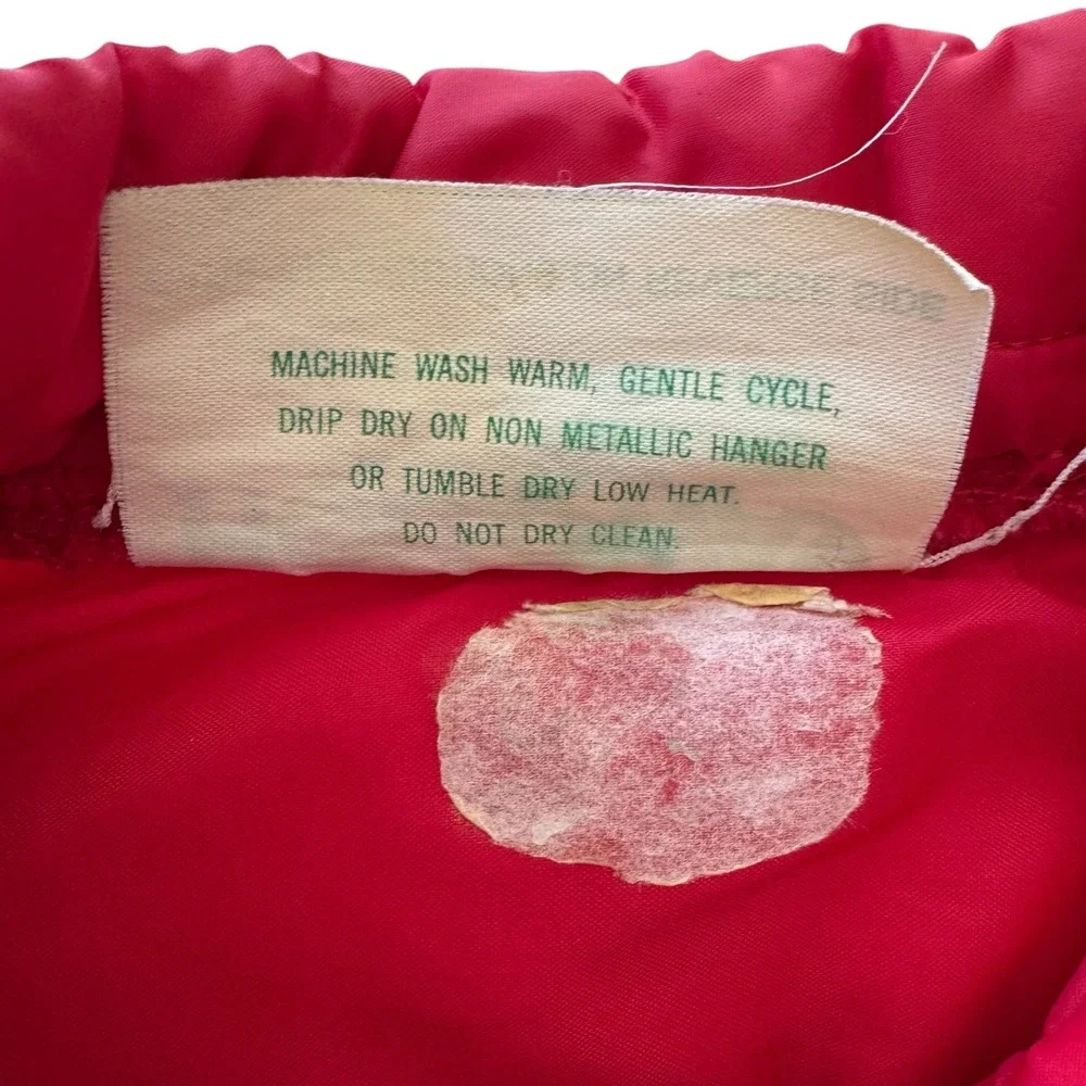 VTG Holloway Jim Beam XL Red Full Snap and Zip Men's Sleeveless‎ Puffer Vest